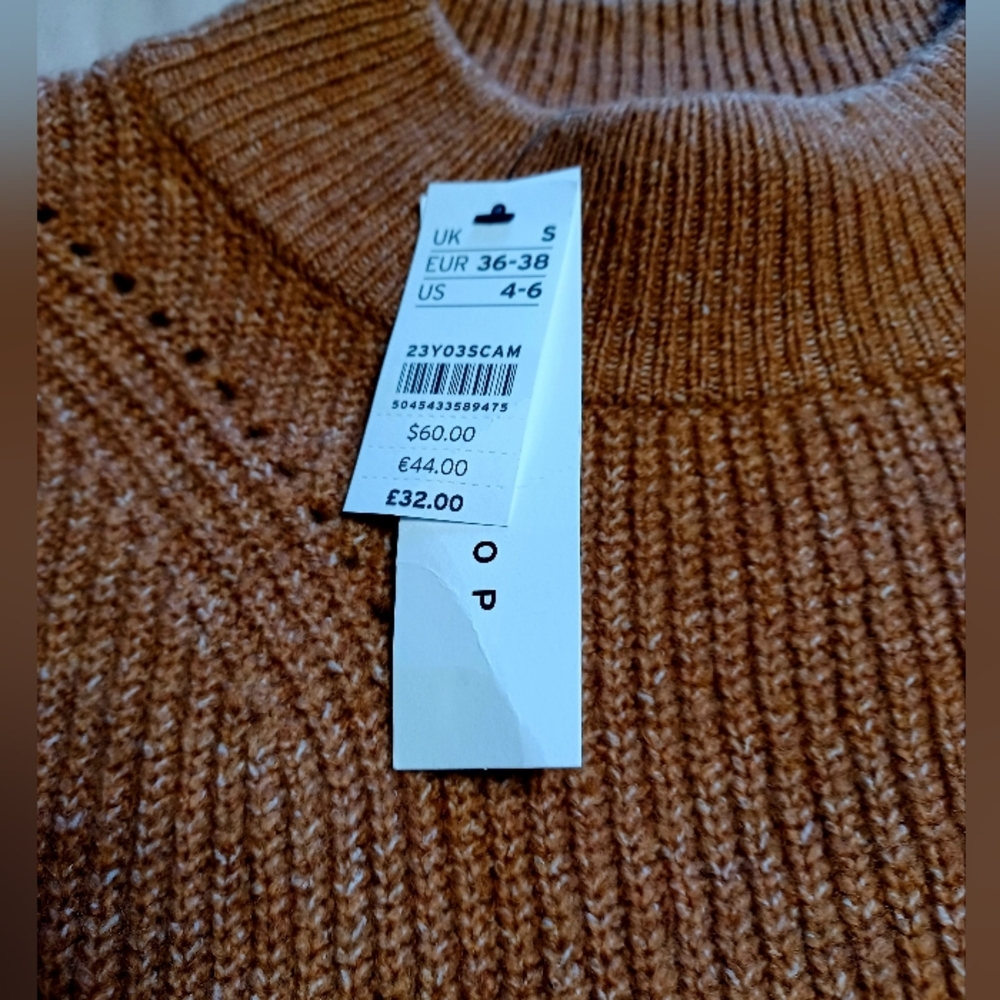 Topshop Tan Turtleneck Sweater